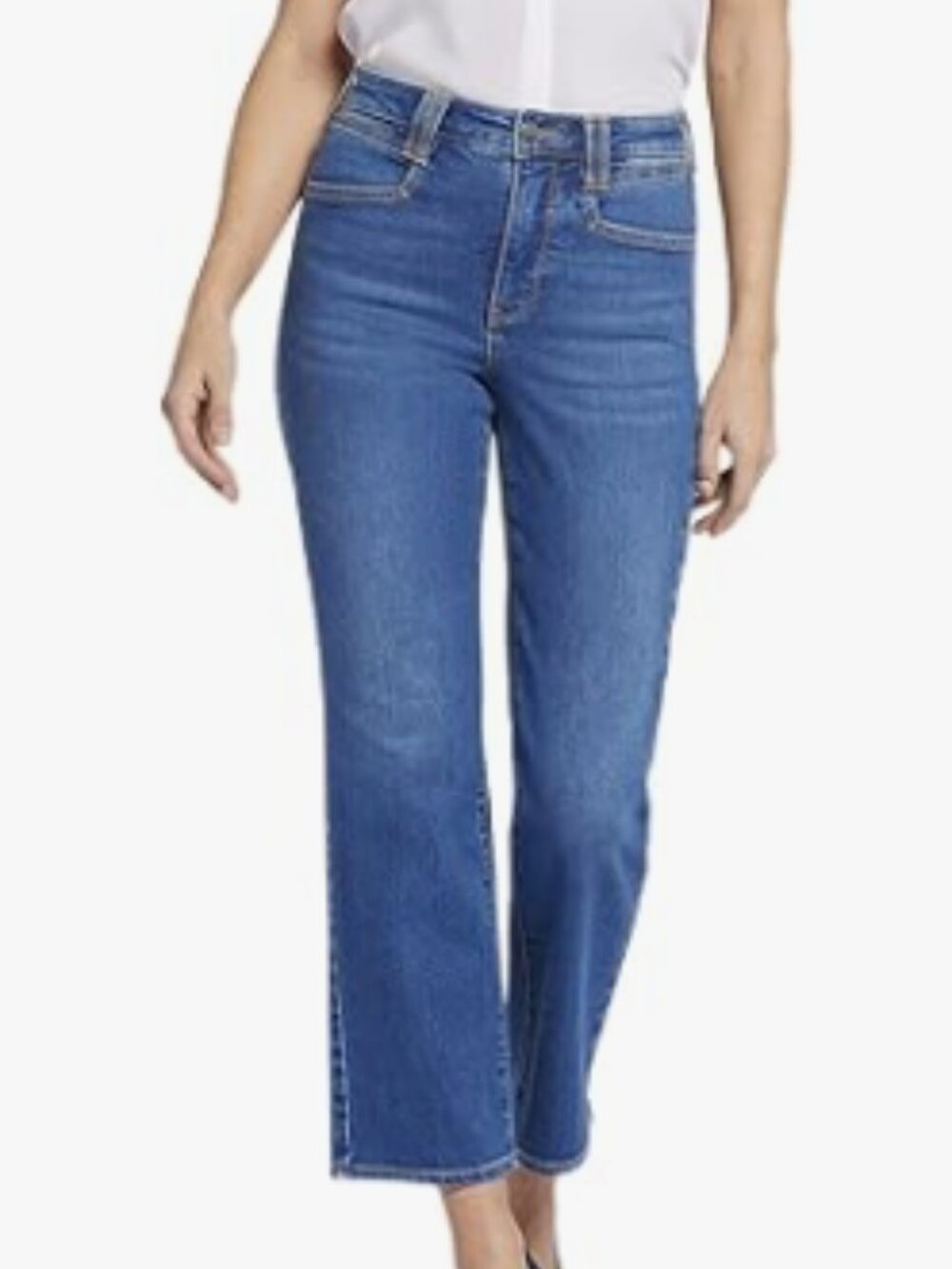 NYDJ Womens Bailey Relaxed Straight Ankle, Size 14W